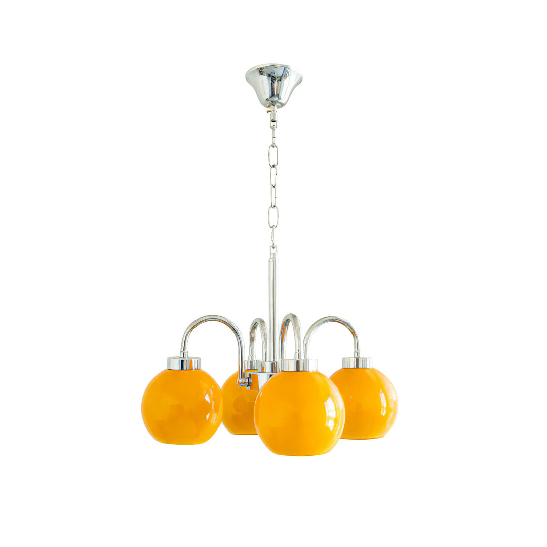 Liororian lampadario sfera in vetro Giallo