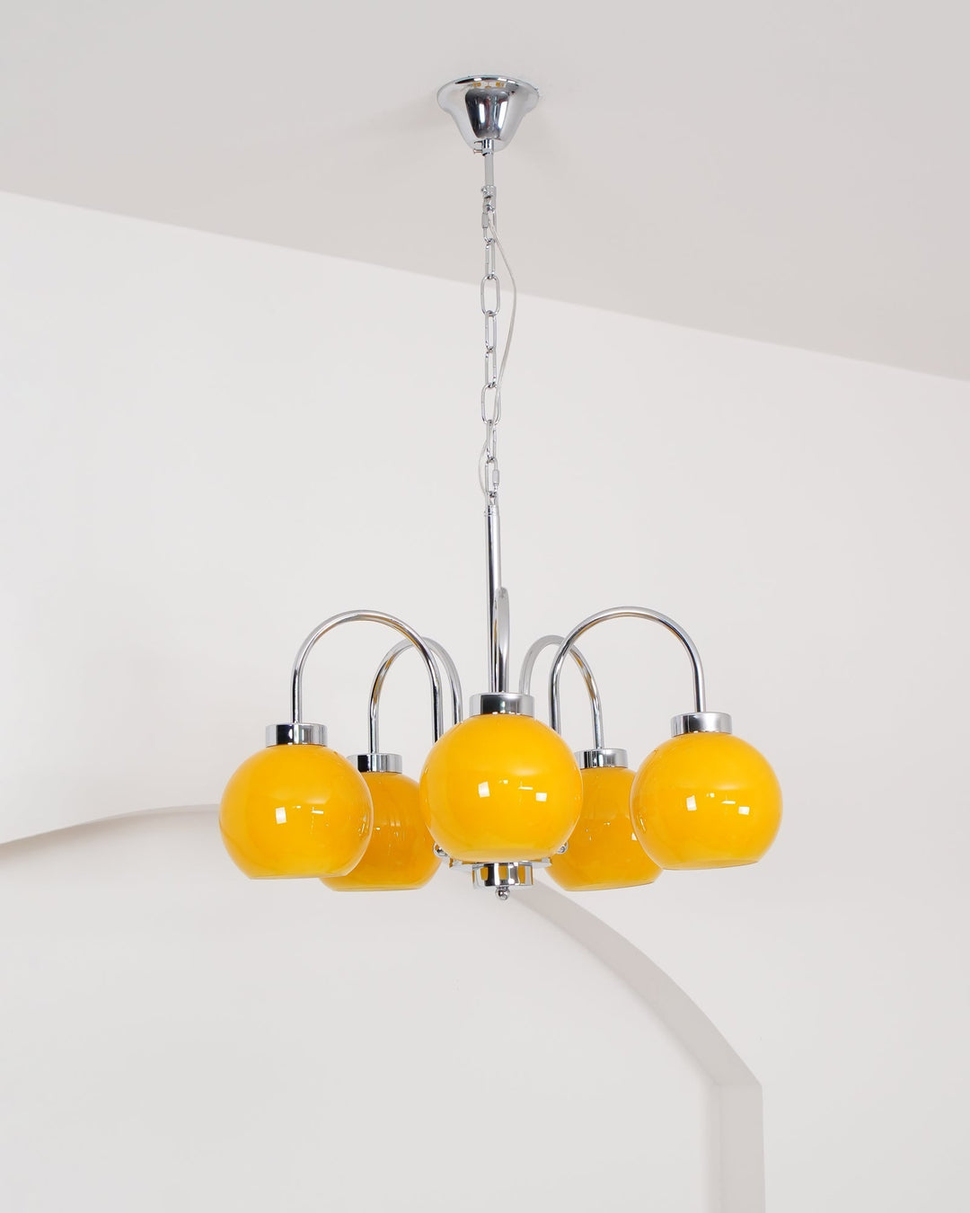 Liororian lampadario sfera in vetro Giallo
