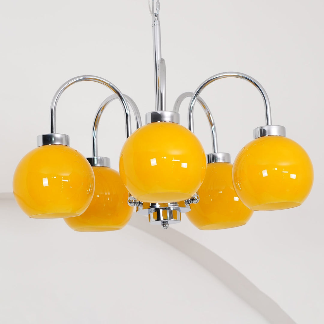 Liororian lampadario sfera in vetro Giallo
