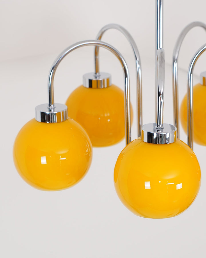 Liororian lampadario sfera in vetro Giallo