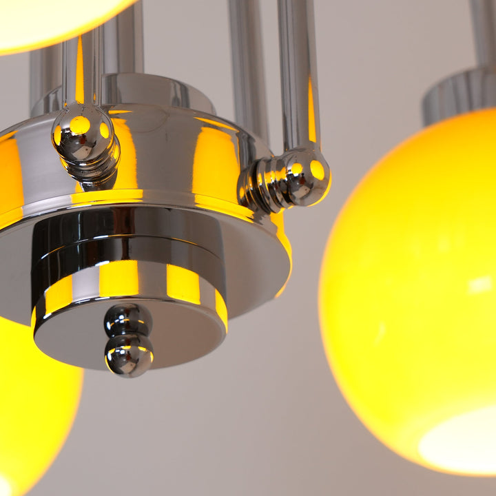 Liororian lampadario sfera in vetro Giallo