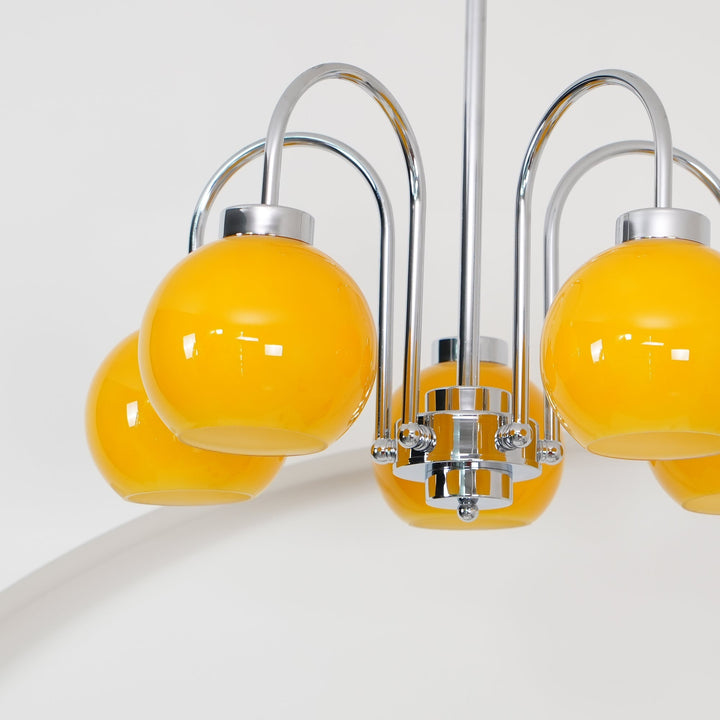 Liororian lampadario sfera in vetro Giallo