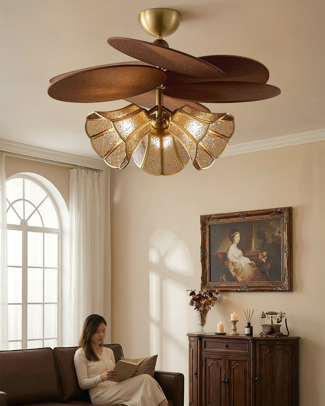 Palmira lampadario in vetro
