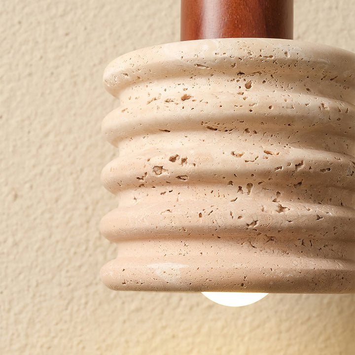Burlat lampada a sospensione travertino
