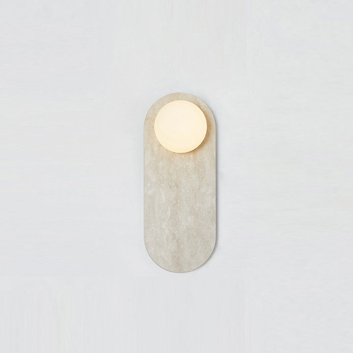 Avi Lampada da Parete Ovale in Marmo
