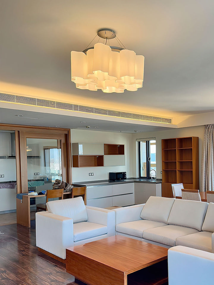 Eiroira lampadario in vetro