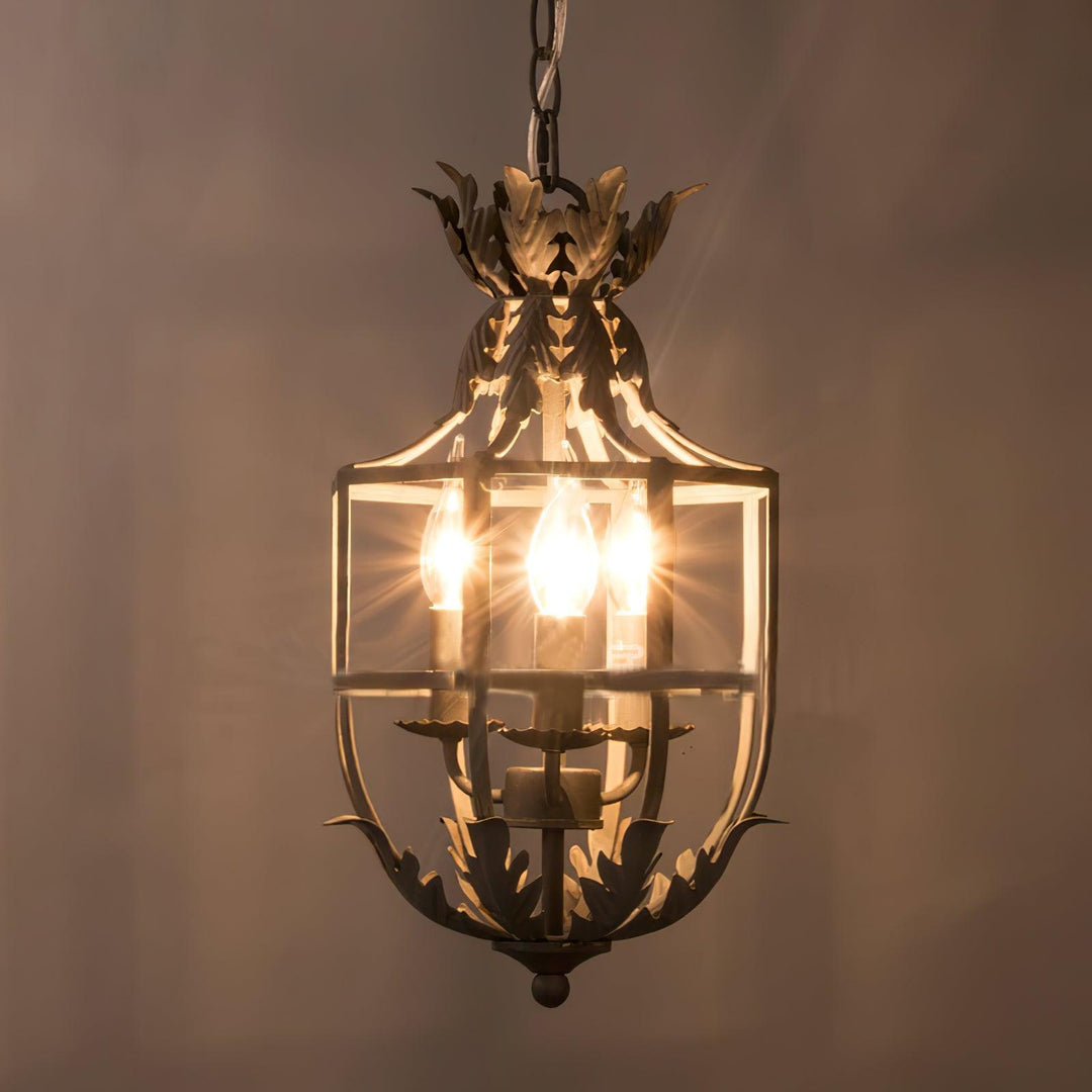 Soraaine lampadario Retro in Gabbia Grigio a Candela
