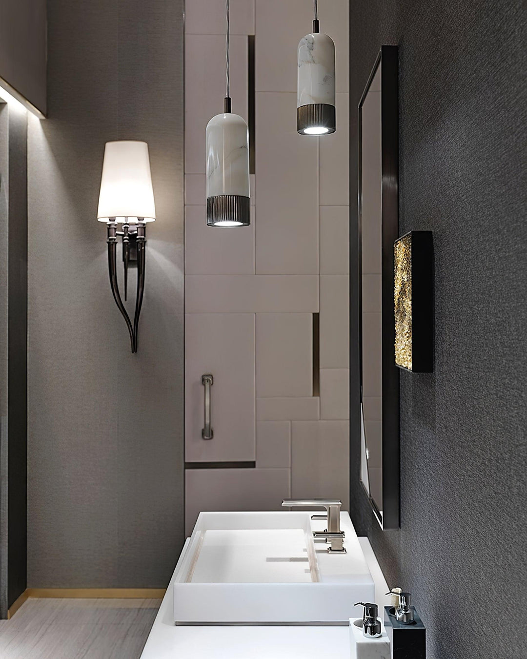 Petisena lampada da soffitto in marmo moderno