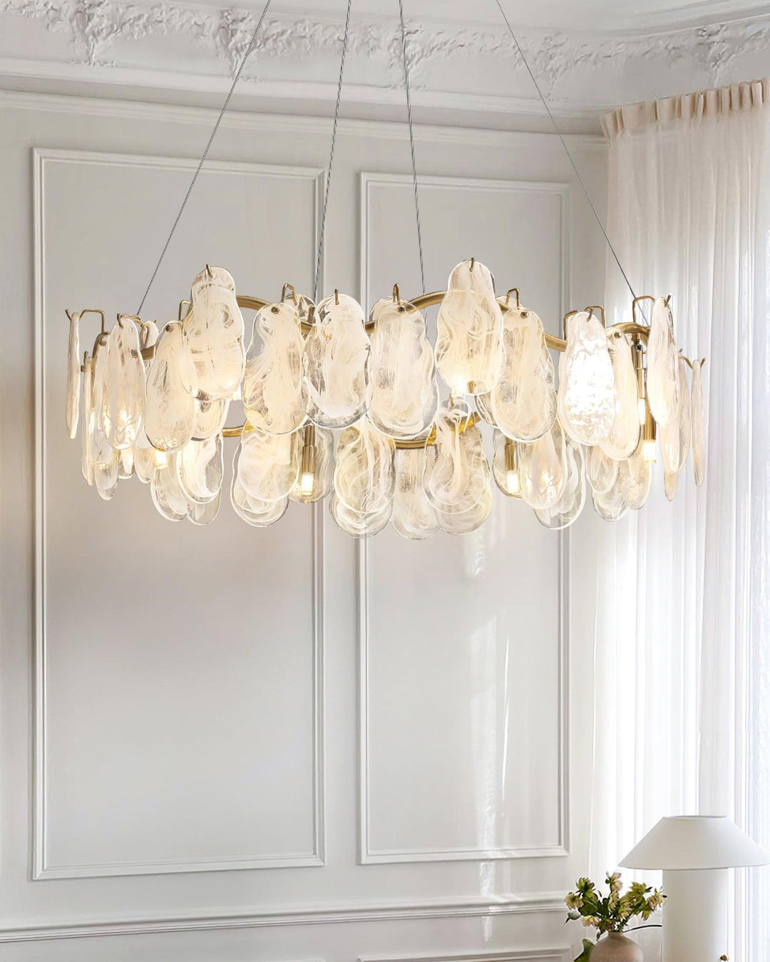 Veliselle lampadario Pannelli in vetro a Nuvole