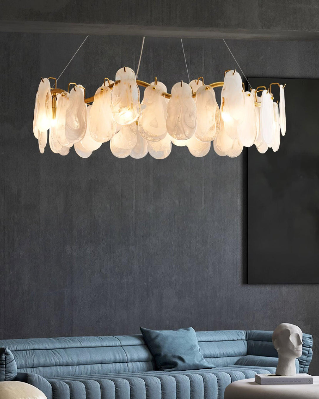 Veliselle lampadario Pannelli in vetro a Nuvole