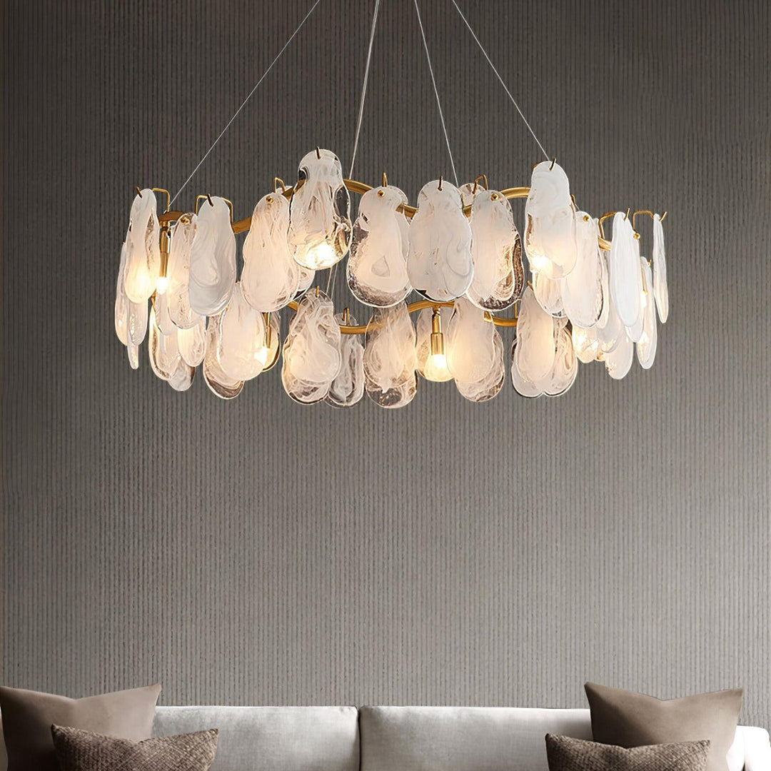 Veliselle lampadario Pannelli in vetro a Nuvole
