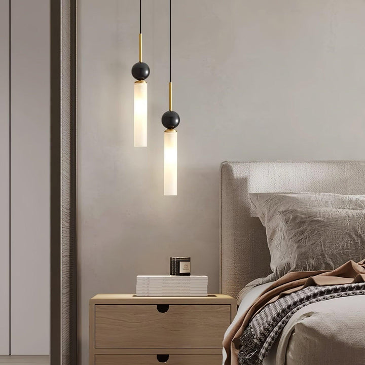 Petueria lampada a sospensione minimalista in marmo
