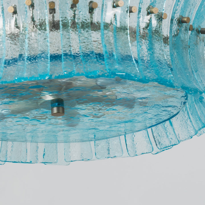 Celoissa lampadario in vetro Blu