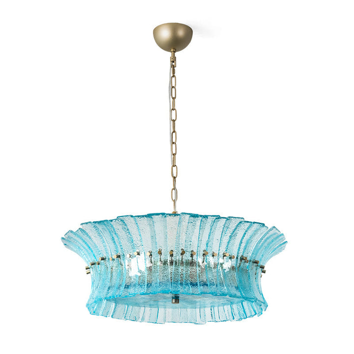 Celoissa lampadario in vetro Blu