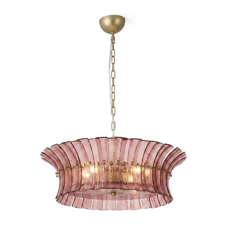 Celoissa lampadario in vetro Blu