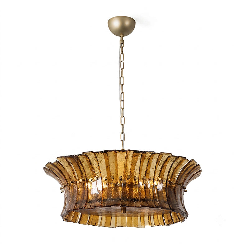 Celoissa lampadario in vetro Blu