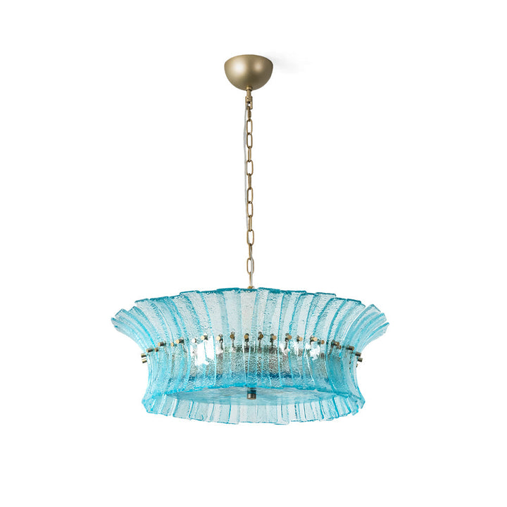 Celoissa lampadario in vetro Blu