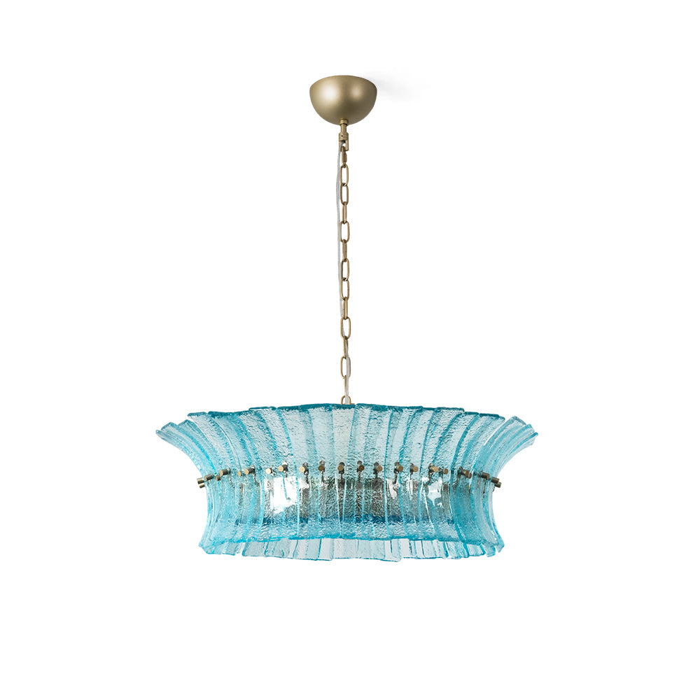 Celoissa lampadario in vetro Blu