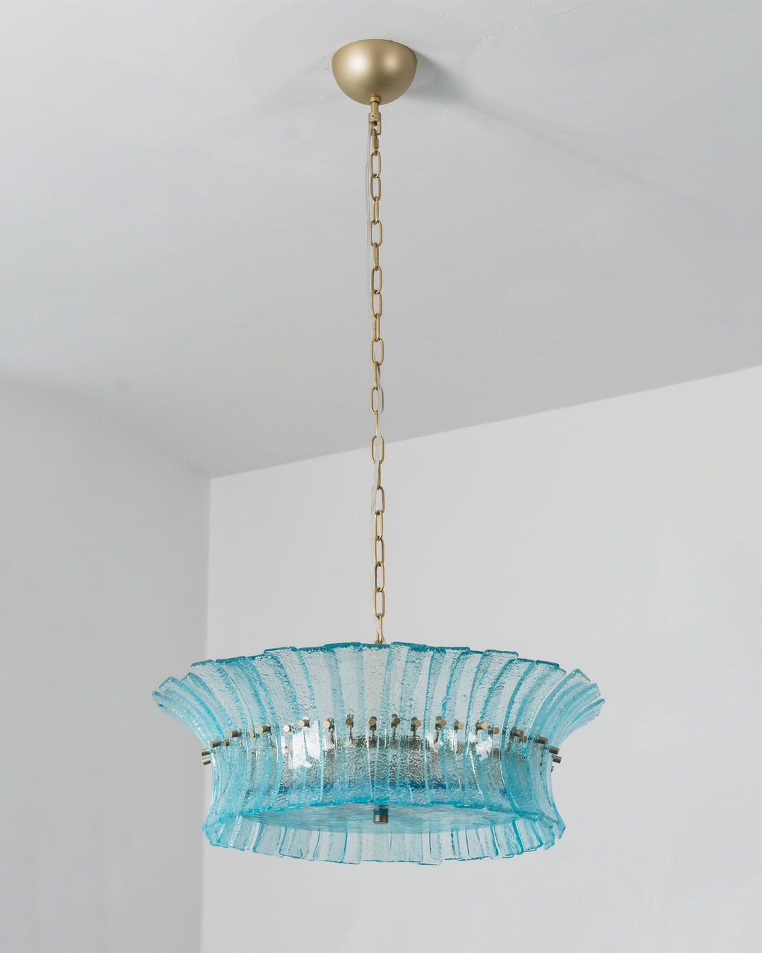Celoissa lampadario in vetro Blu