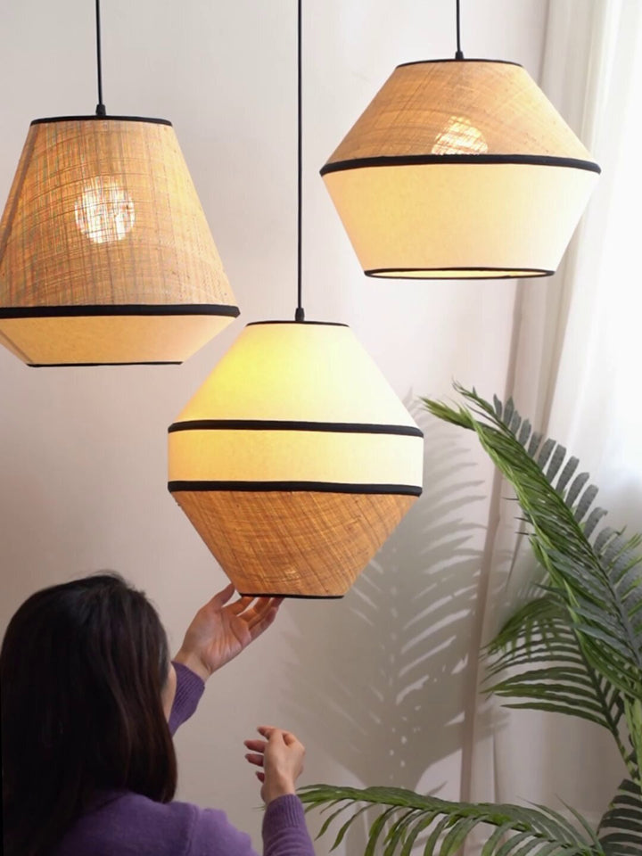 Linen lampada a sospensione