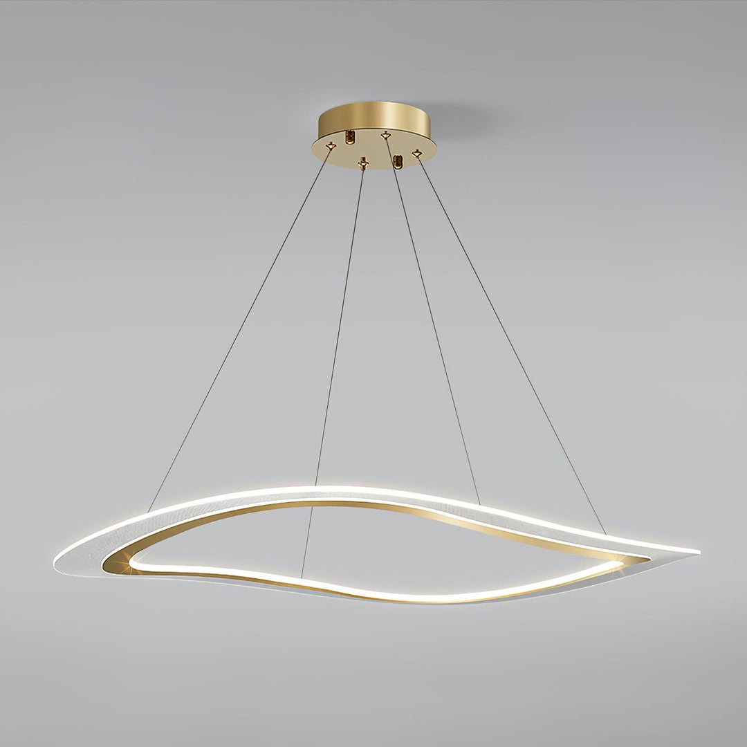 Soleleon lampadario LED Acrilico Oro moderno