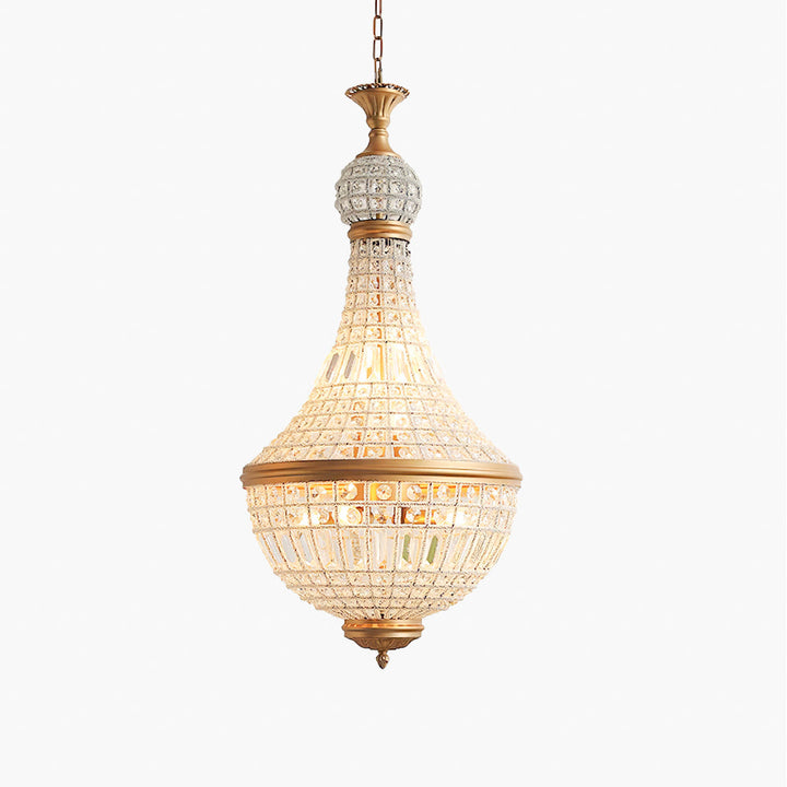 Auristella lampadario in Cristallo