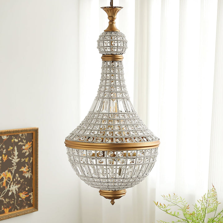 Auristella lampadario in Cristallo