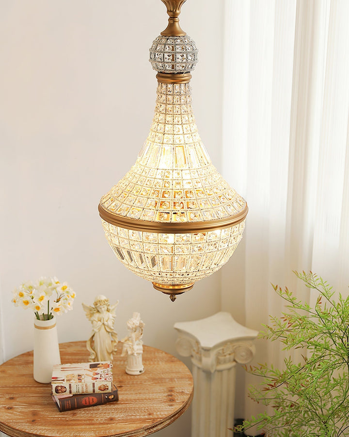 Auristella lampadario in Cristallo