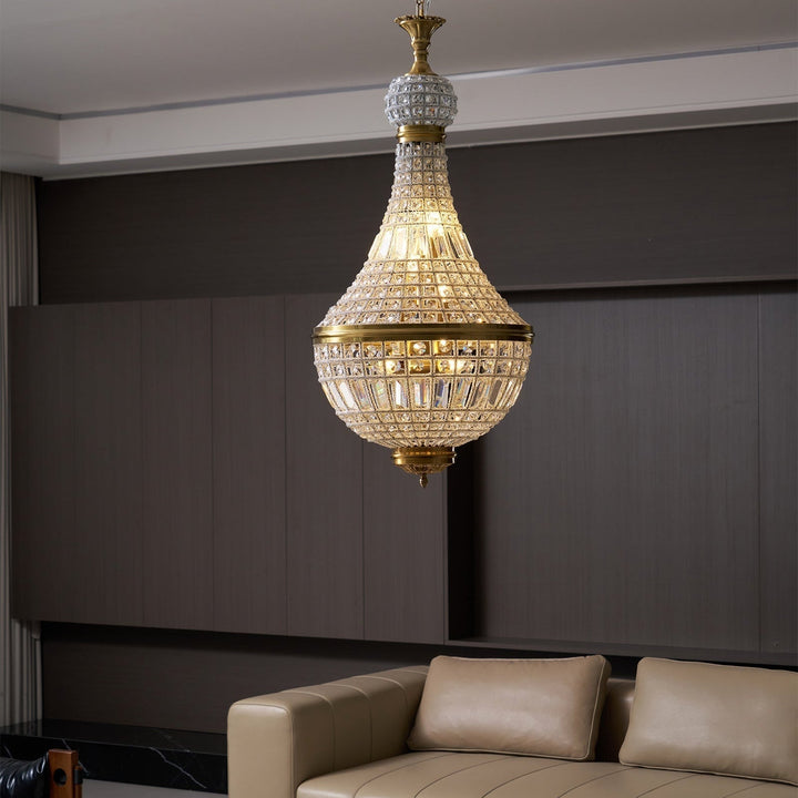 Auristella lampadario in Cristallo