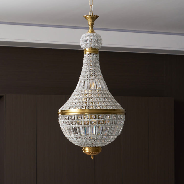 Auristella lampadario in Cristallo