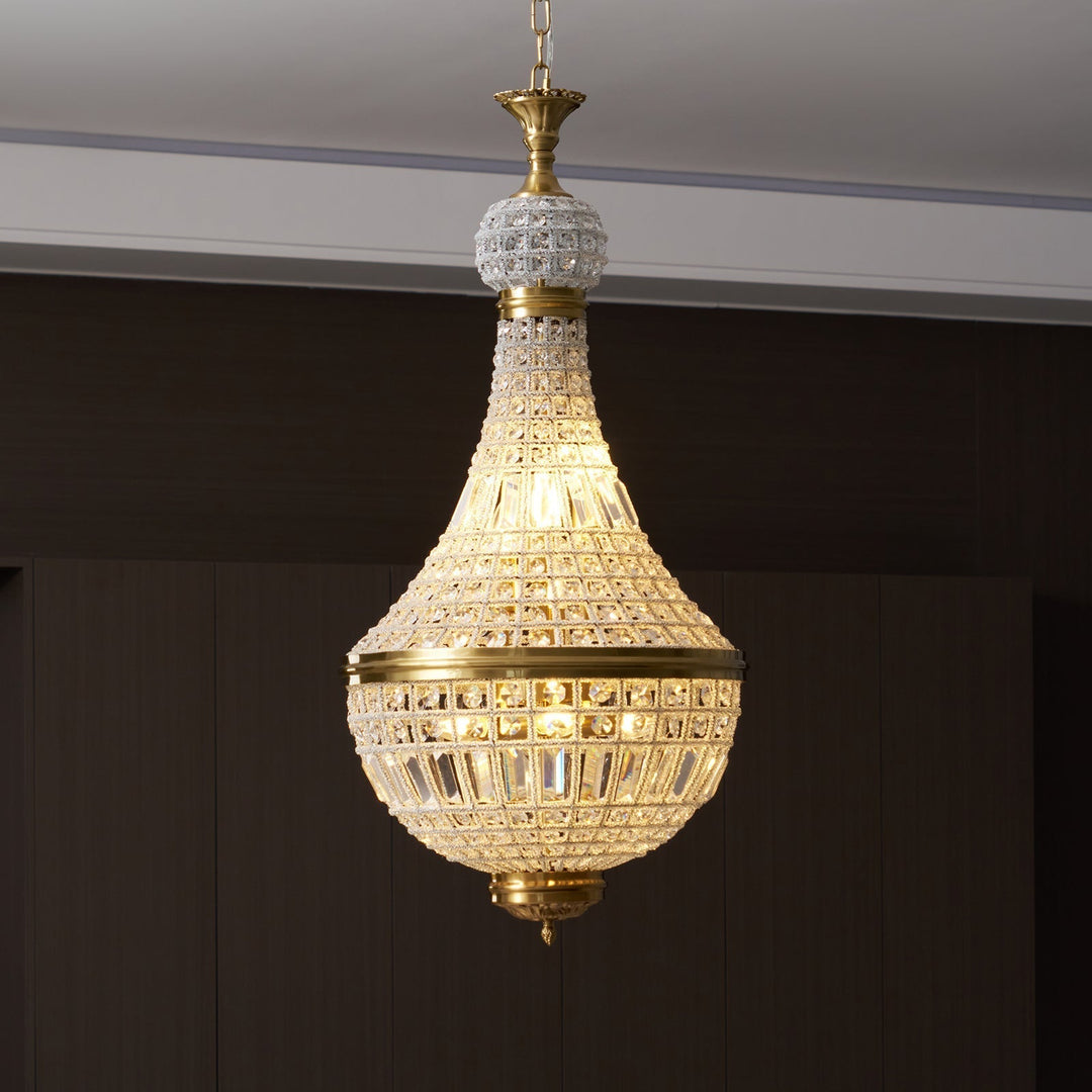Auristella lampadario in Cristallo
