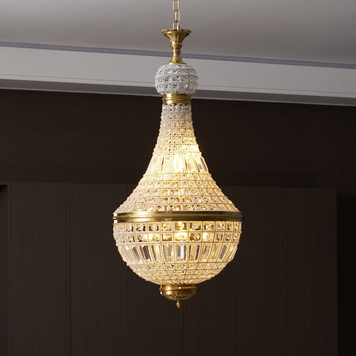 Auristella lampadario in Cristallo
