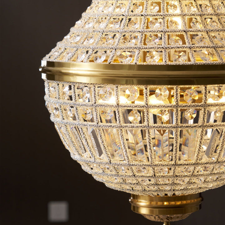 Auristella lampadario in Cristallo