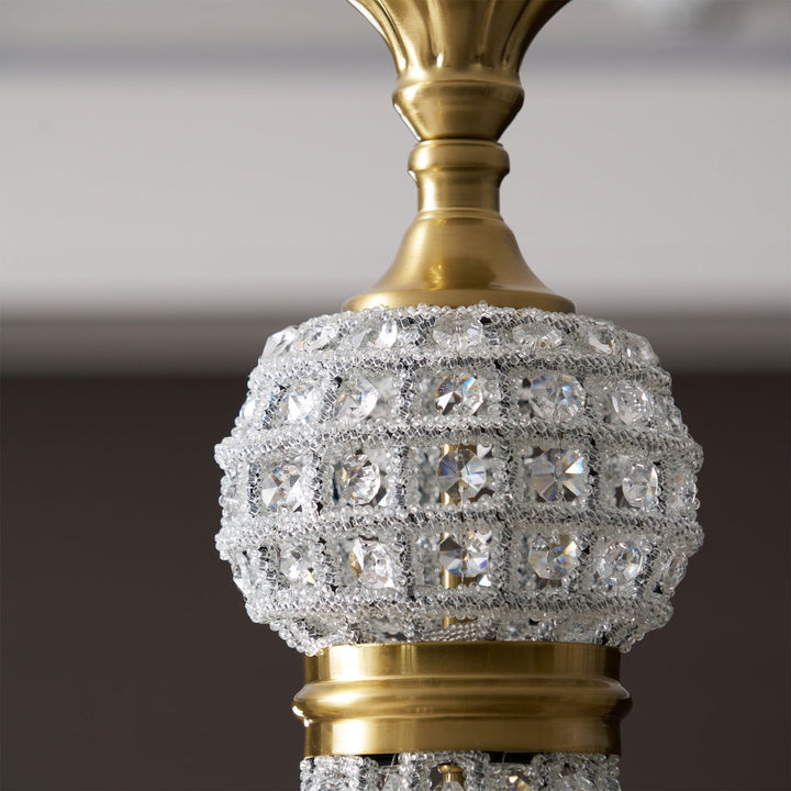 Auristella lampadario in Cristallo