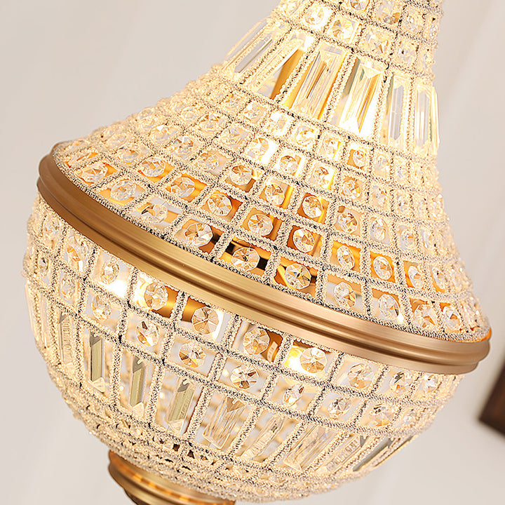 Auristella lampadario in Cristallo
