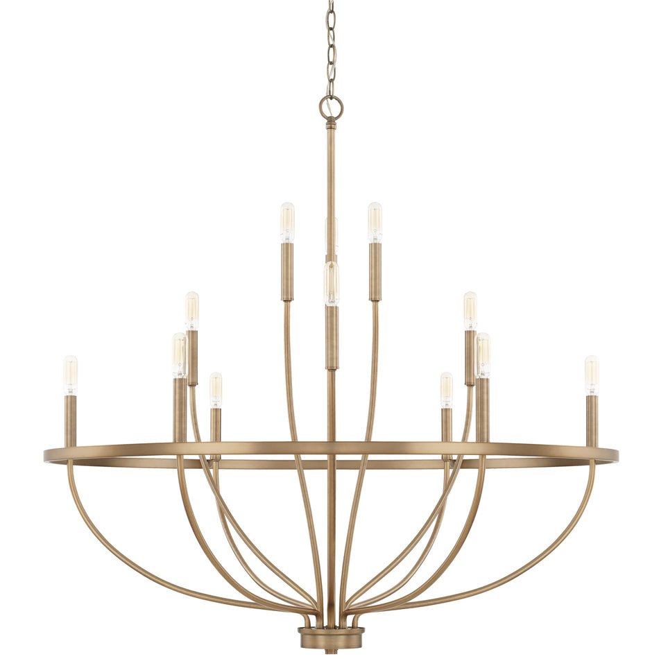 Cisoriel lampadario ottone classico
