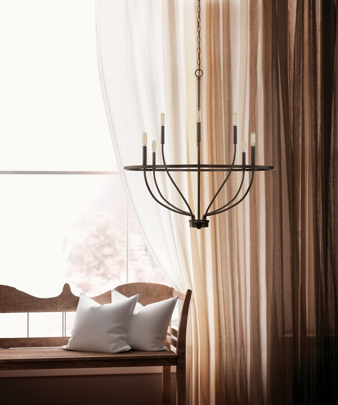 Cisoriel lampadario ottone classico