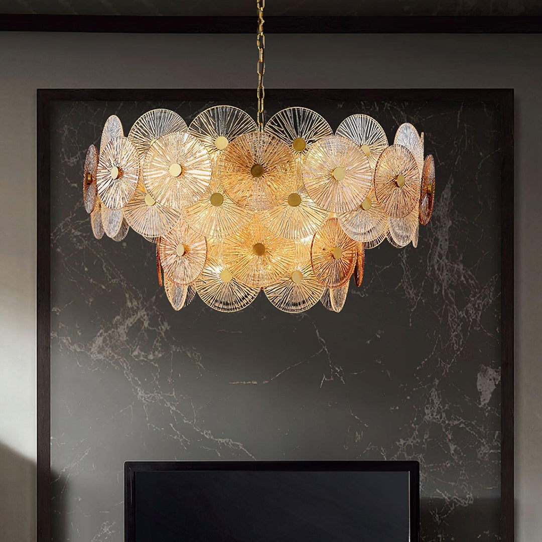 Liororiel lampadario in vetro