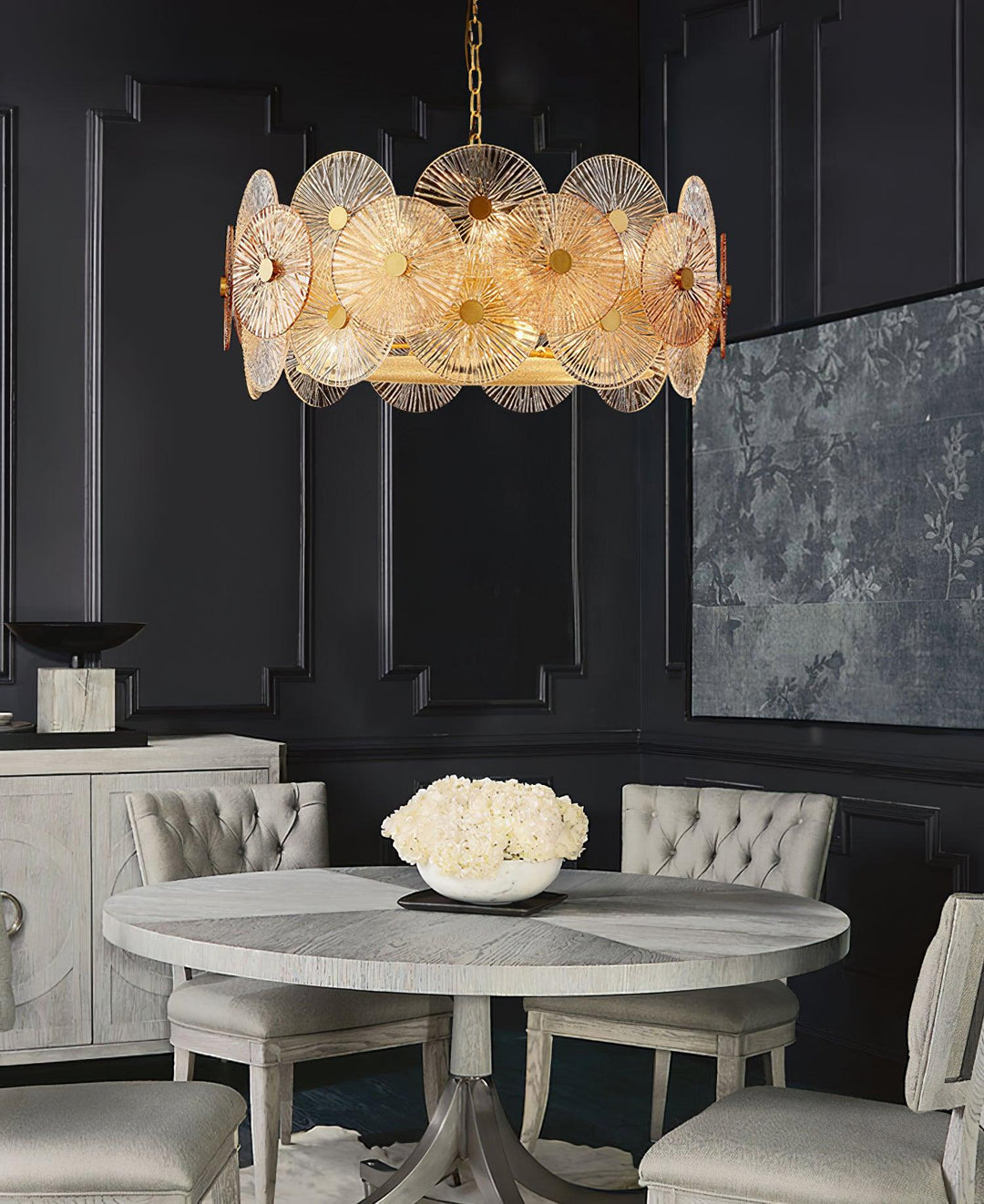 Liororiel lampadario in vetro