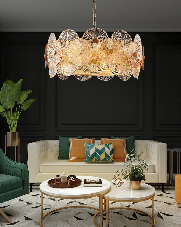 Liororiel lampadario in vetro