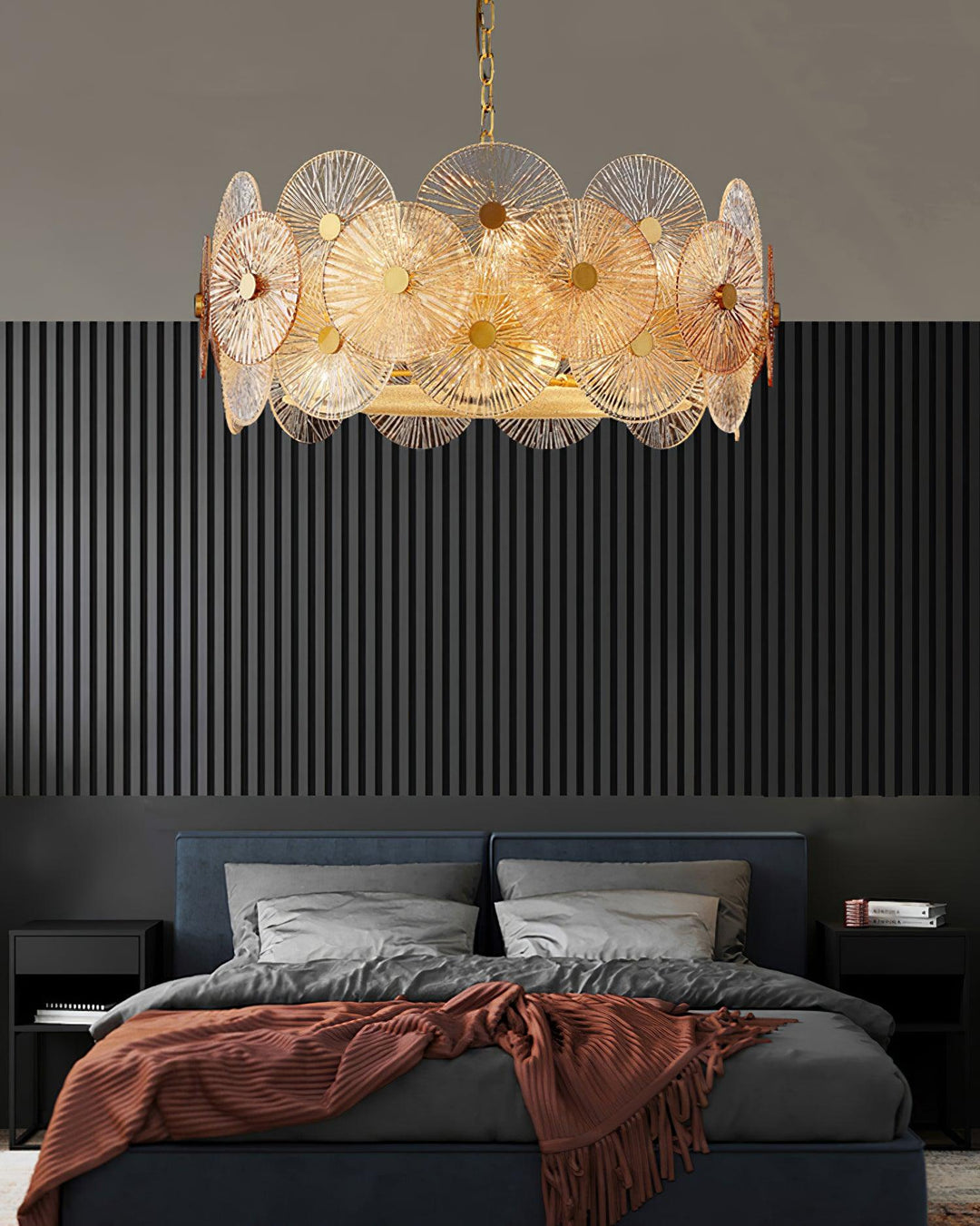 Liororiel lampadario in vetro