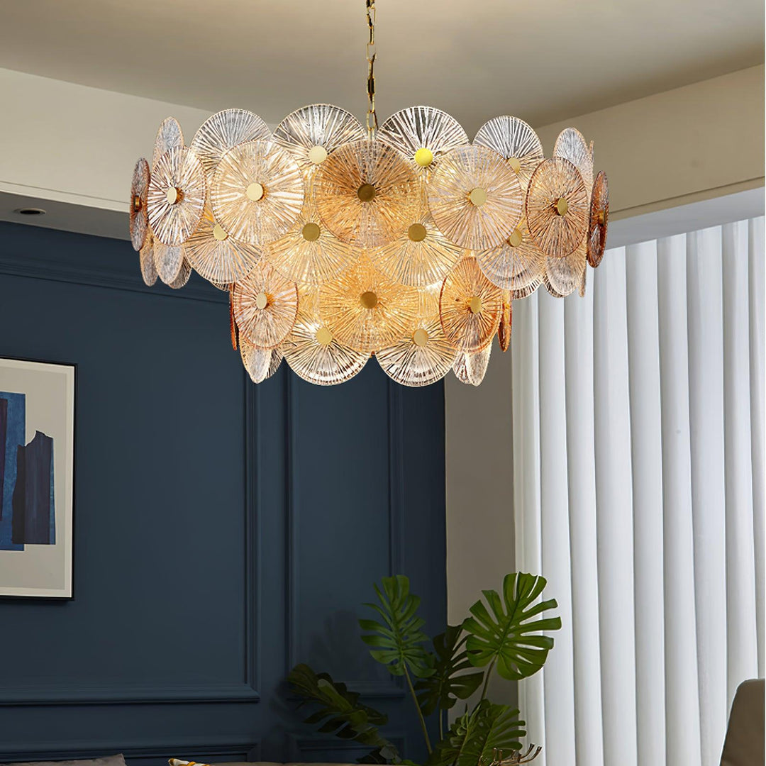 Liororiel lampadario in vetro
