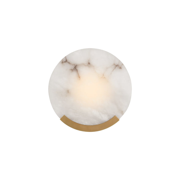 Avsolisra Modern Minimalist Round Alabaster Wall Lamp - Lamp Copper