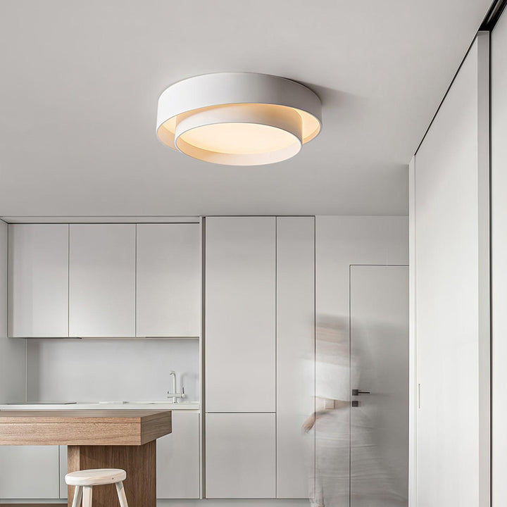 Arisha Lampada da Soffitto con Doppio Anello a Forma Cilindrica
