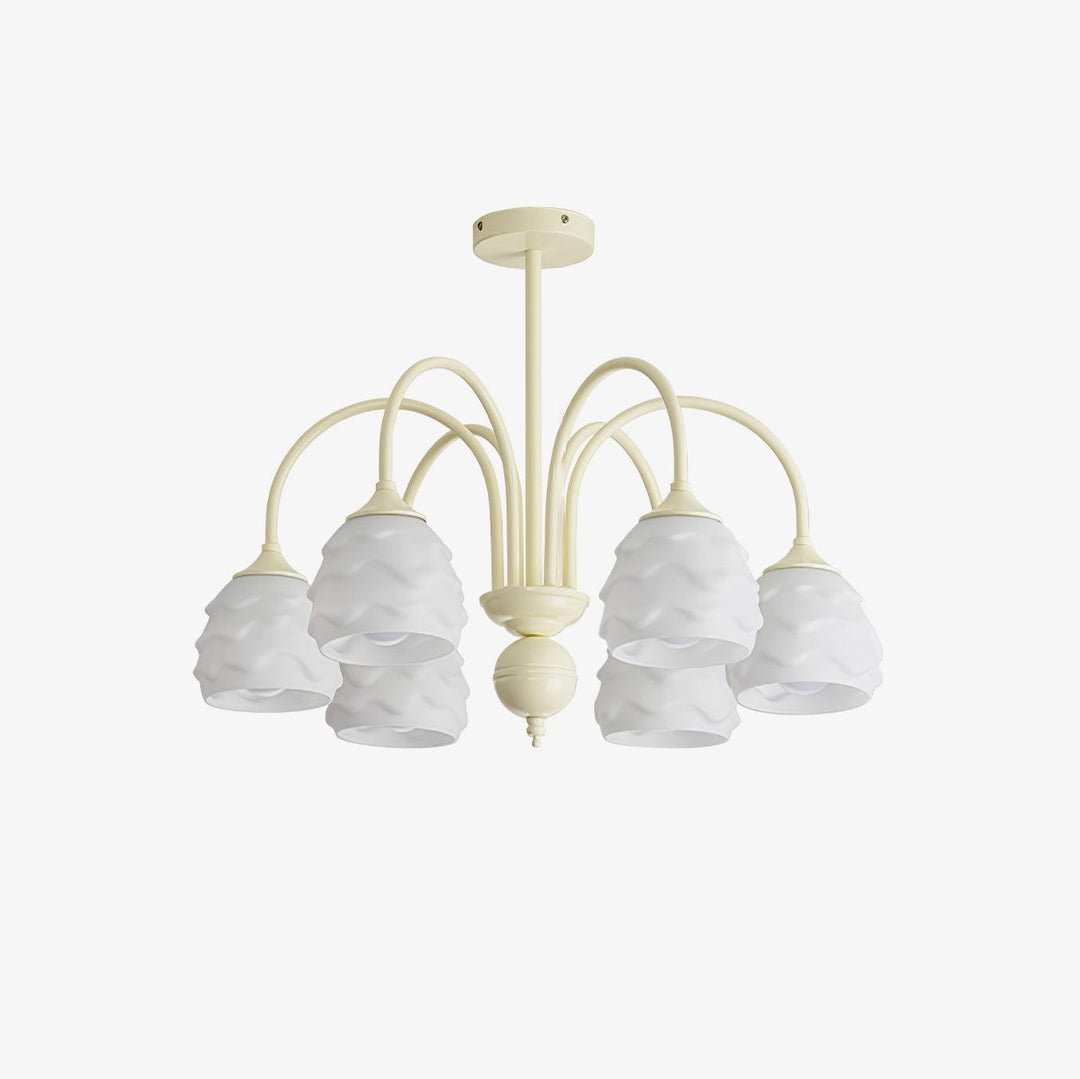 Veluissa lampadario Melting Ice Cream Milky vetro color crema