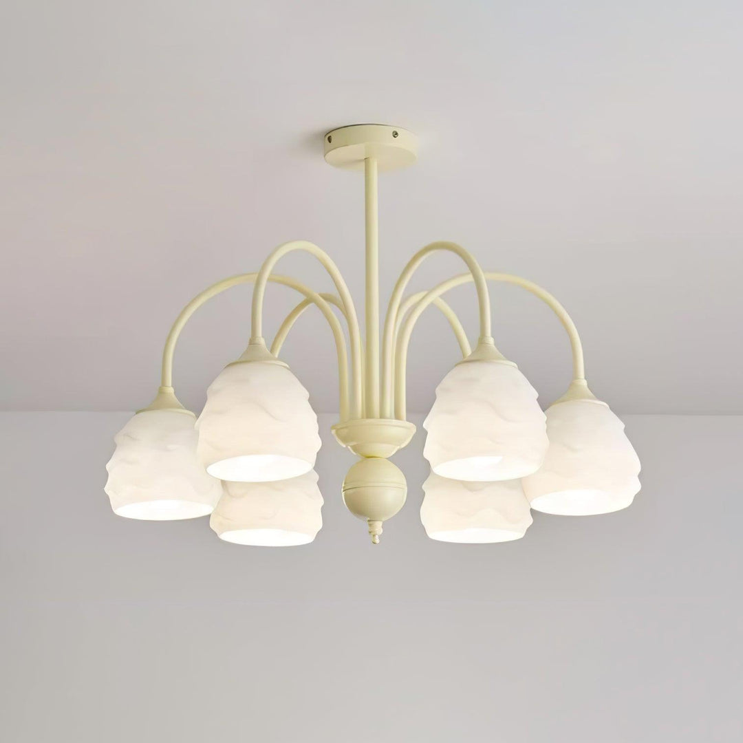 Veluissa lampadario Melting Ice Cream Milky vetro color crema