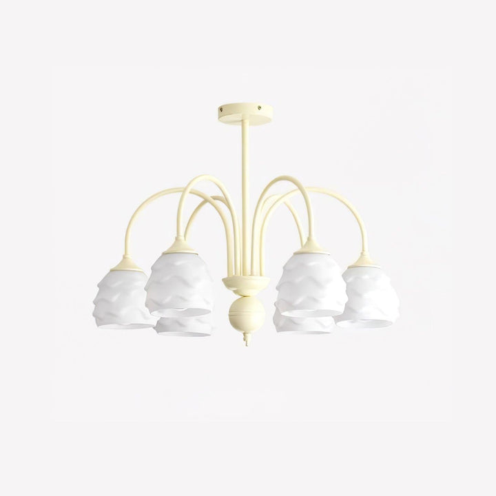 Veluissa lampadario Melting Ice Cream Milky vetro color crema