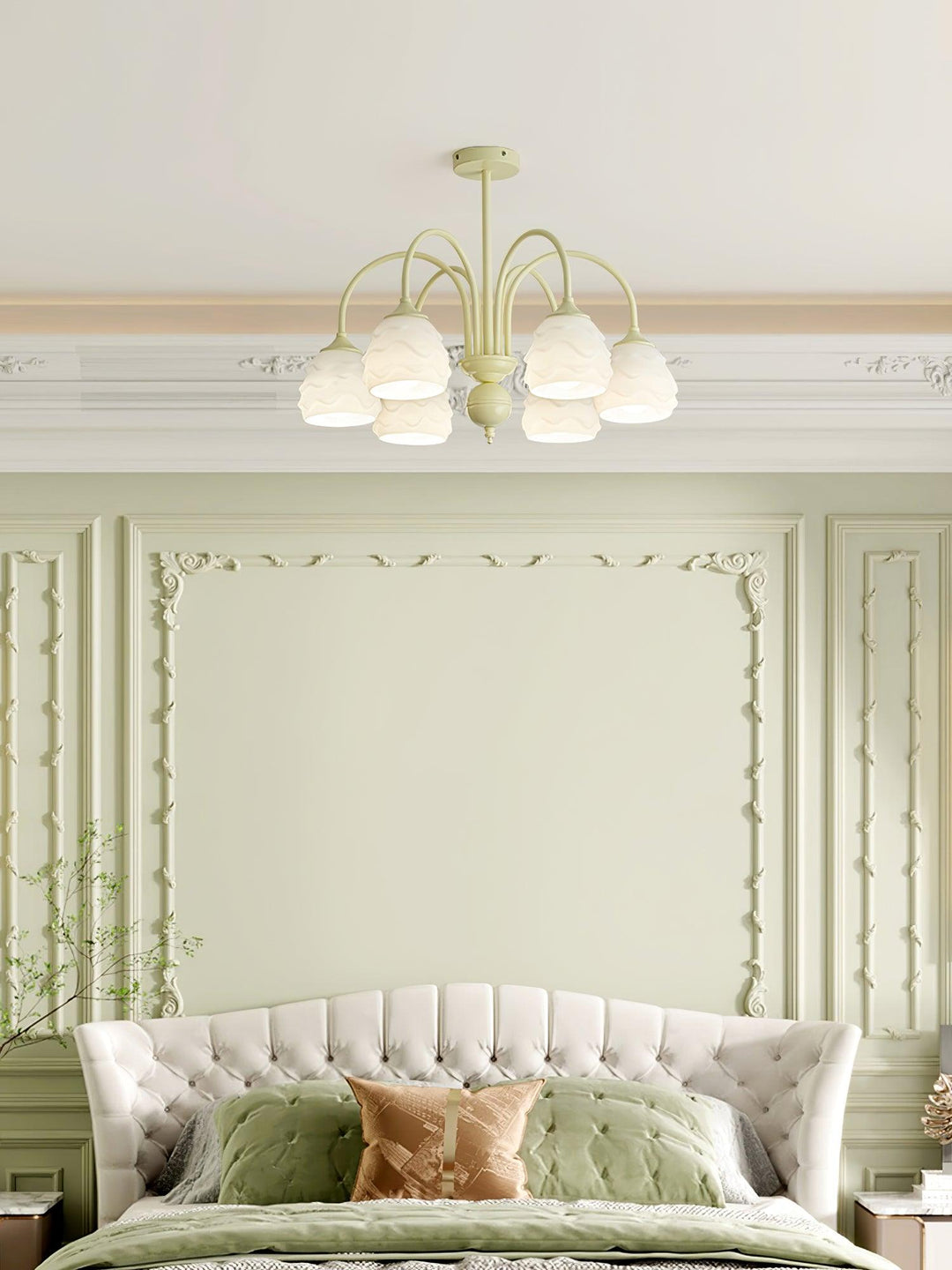 Veluissa lampadario Melting Ice Cream Milky vetro color crema