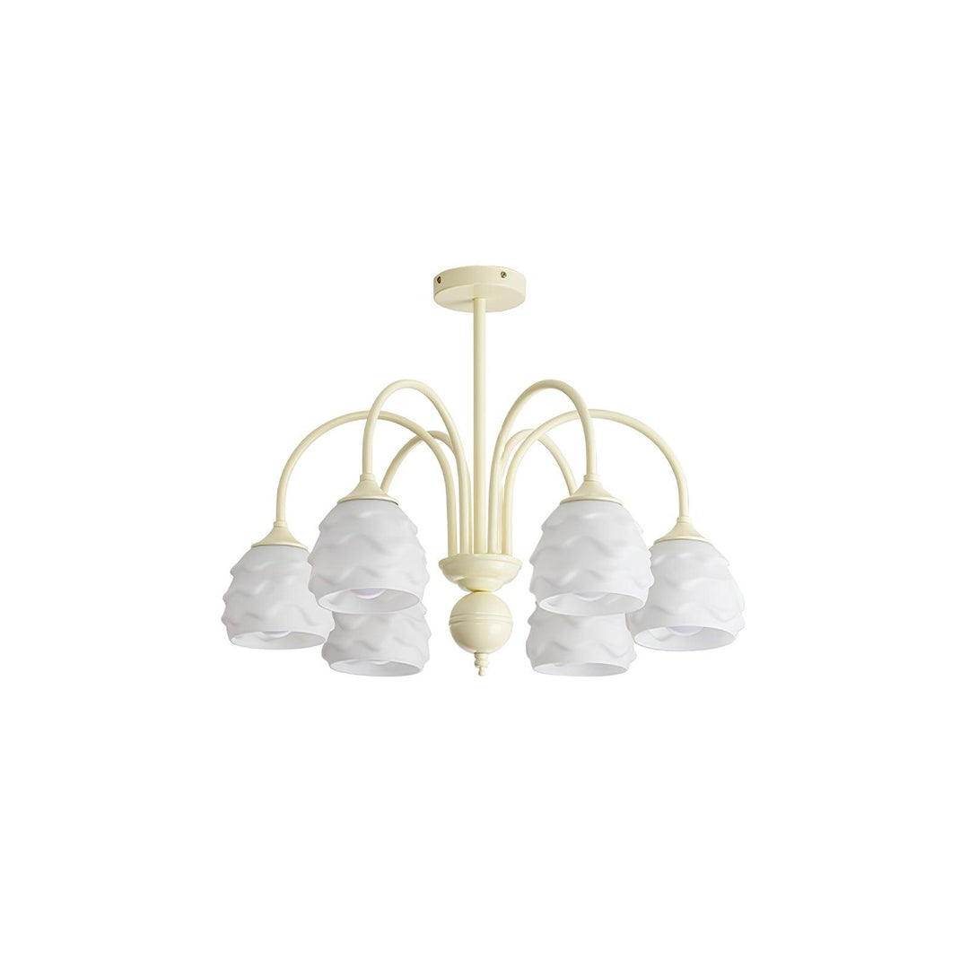 Veluissa lampadario Melting Ice Cream Milky vetro color crema