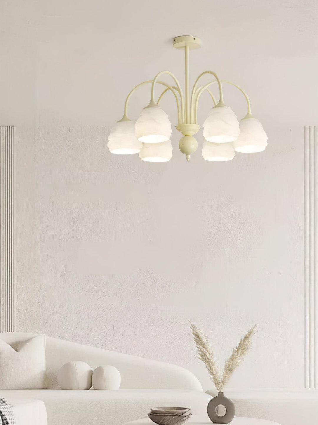 Veluissa lampadario Melting Ice Cream Milky vetro color crema